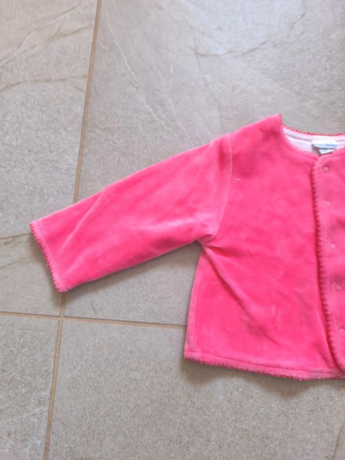Veste rose p'tit bisou 6 mois - photo numéro 3