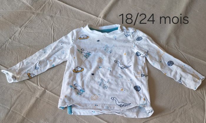 Tee shirt à longue manche 18/24 mois