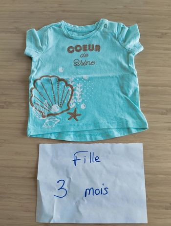 maillot manches courtes grain de blé 3 mois