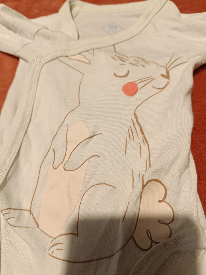 🌸 Body bébé fille – Tex Baby vert à motif 🌸 - photo numéro 4