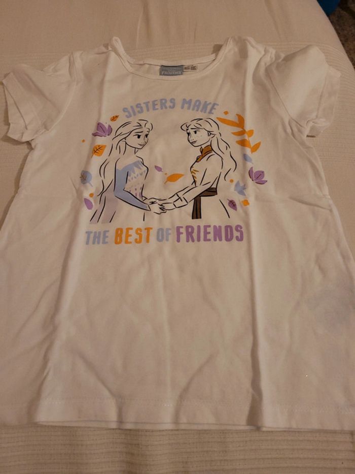 Lot de 2 t-shirts frozen 6/8ans - photo numéro 2