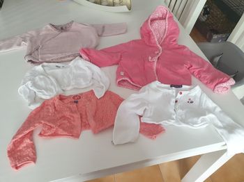 Lot gilets fille 12 mois