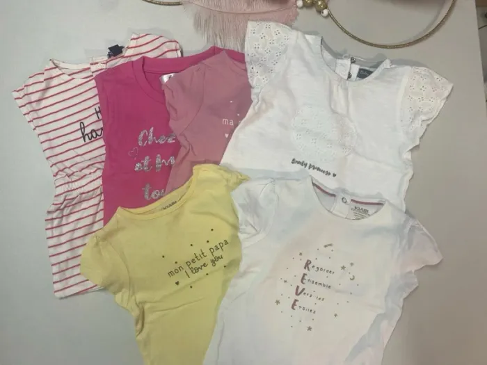 Lot 41 vêtements fille printemps/ été  - Taille 6 mois - photo numéro 7