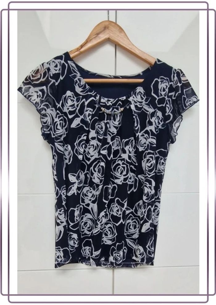 Jolie blouse en voile avec doublure