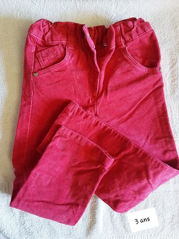 Pantalon velour kiabi 3 ans