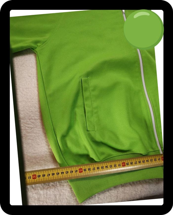 Veste de Survêtement Fred Perry Iconique - Vert Anis / Noir - Taille M - État Impeccable - photo numéro 5