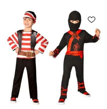 Déguisement réversible ninja & pirate 10 ans