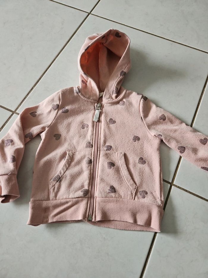 Veste à capuche bébé fille h&m 2/4 ans BBF2 - photo numéro 3