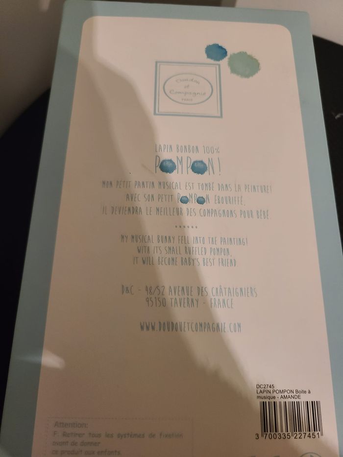 doudou musical lapin - photo numéro 3