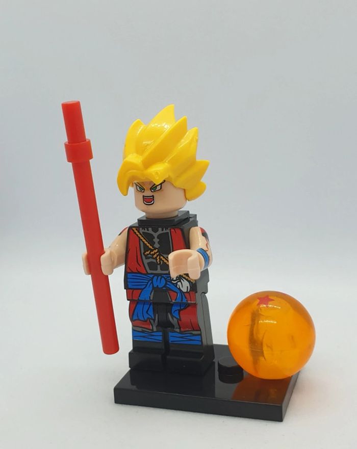 🐉Figurine Dragon Ball Super - Son Gokû Xeno Super Saiyan - (Style Lego)🐉 - photo numéro 3
