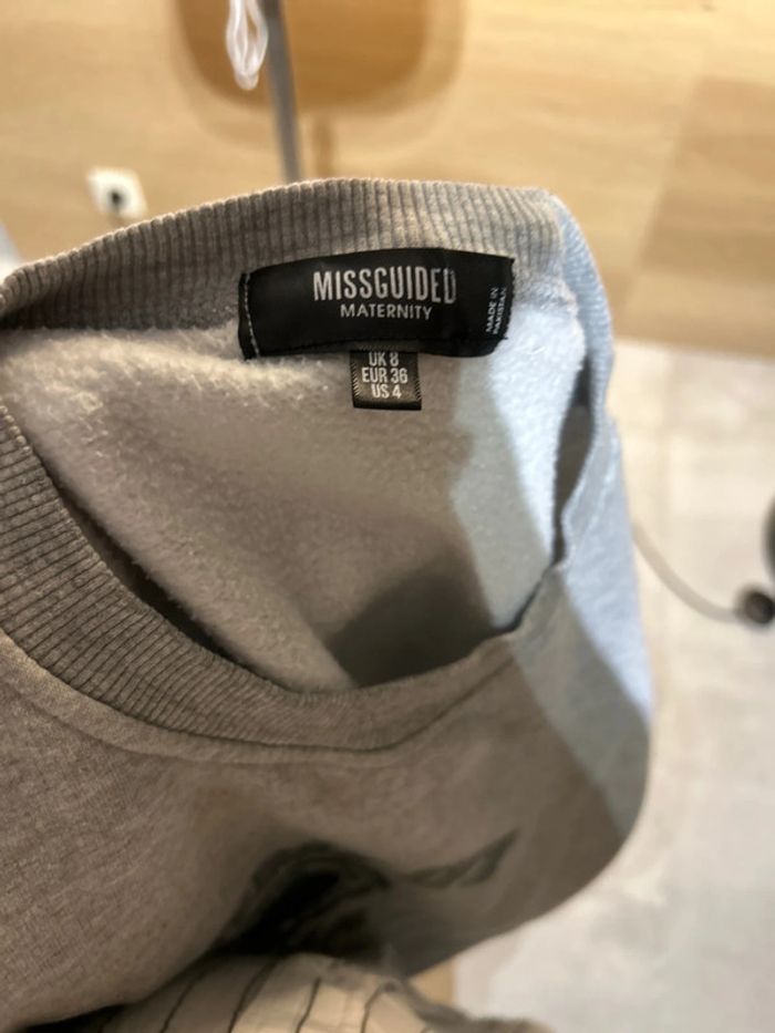 Missguided maternity sweat oversize taille 36 inscription mama - photo numéro 5