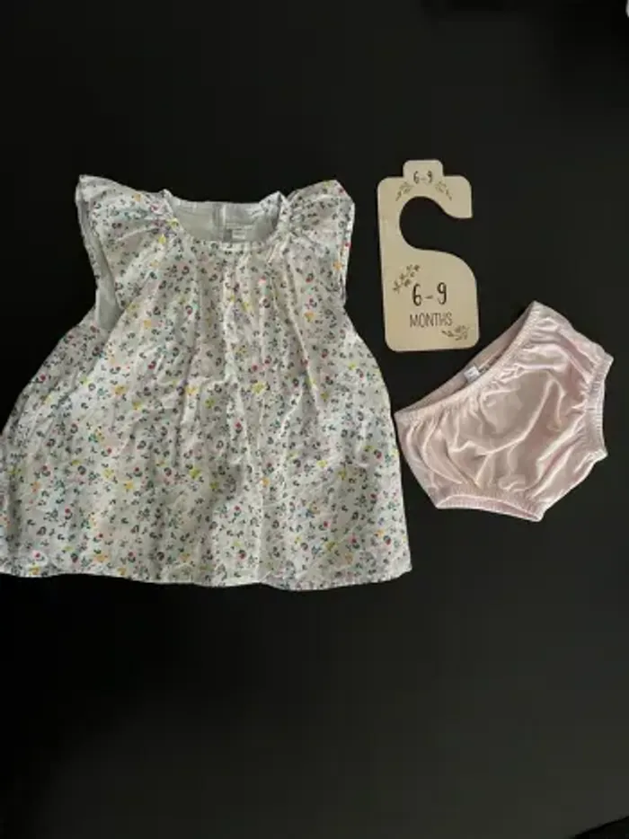 Robe fleurie p’tit bisou 6 mois