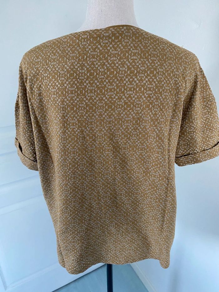 T shirt promod taille M moutarde et gris - photo numéro 2