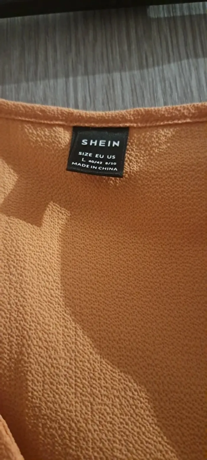 Blouse moutarde Shein - Taille L - photo numéro 3