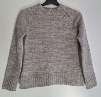 Pull gris chiné en 80 % laine d'agneau