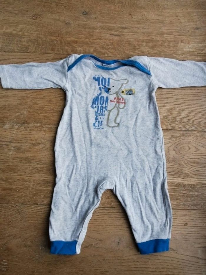 Lot combinaisons coton absorba 9 mois - photo numéro 2