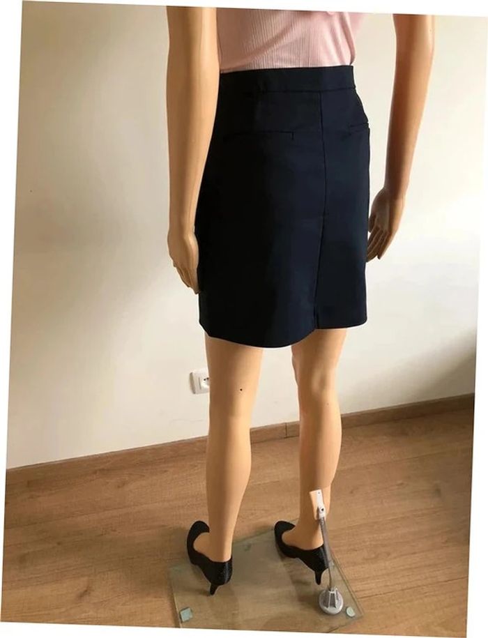 Jupe bleue marine neuve Morgan taille 40 (taille petit) - photo numéro 8