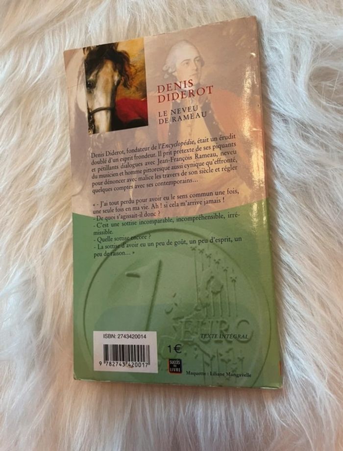Livre le neveu de rameau 🥰 Denis Diderot Couverture abîmé - photo numéro 3