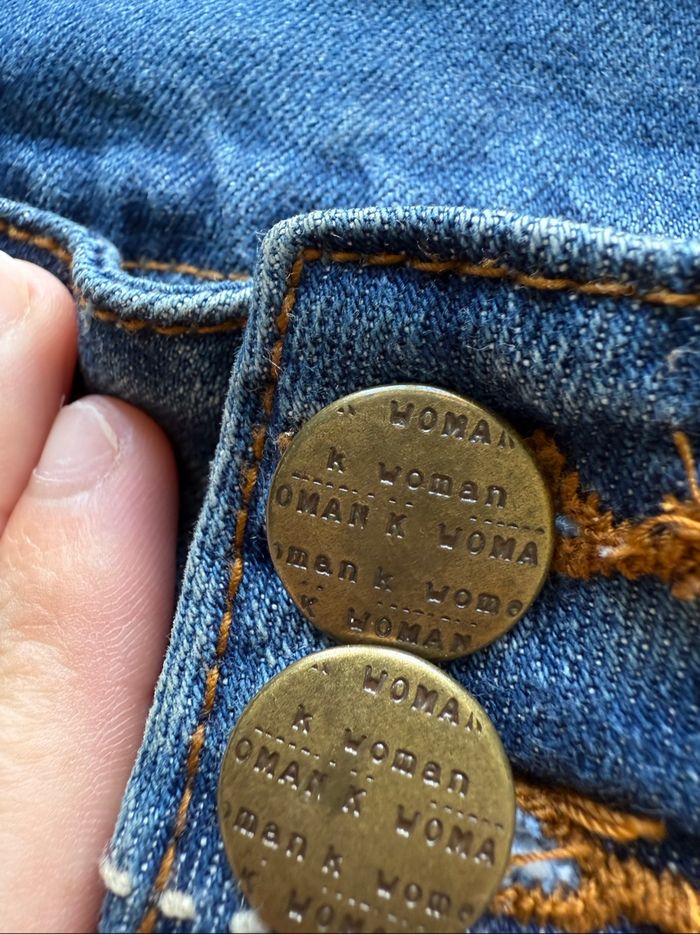 Short en jean bleu k woman taille 36 S - photo numéro 5