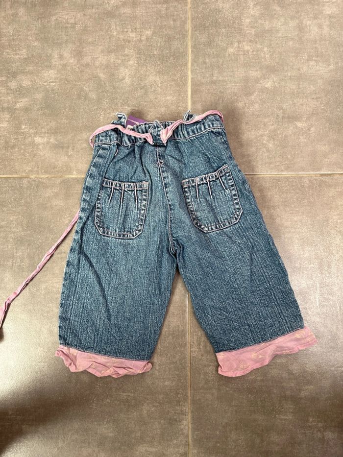 Pantalon en jean bleu et rose orchestra 4 ans - photo numéro 3