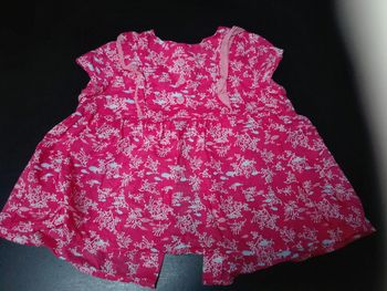 Tunique rose corail poissons