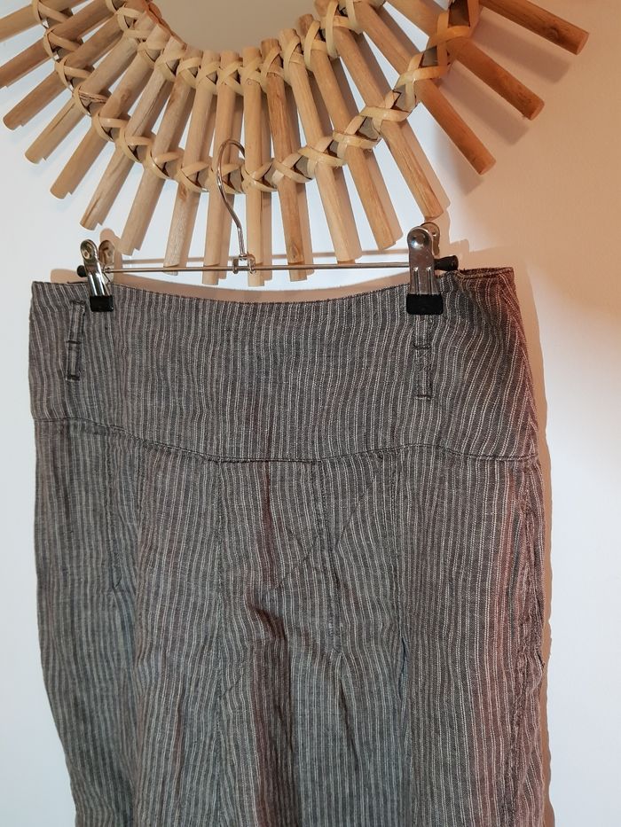 Sarouel Promod lin 38 gris - photo numéro 6