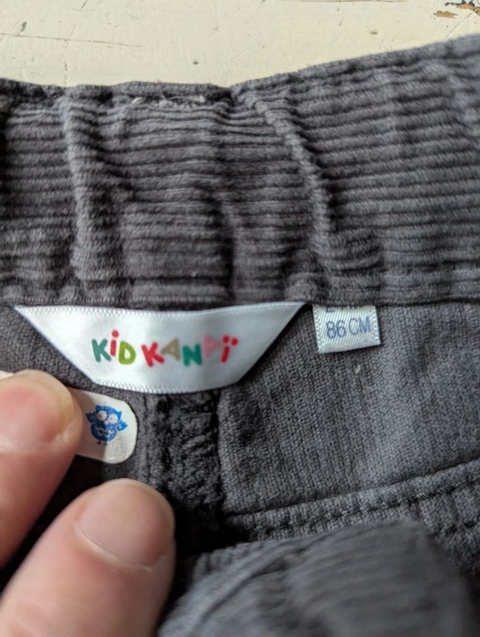 Lot de 2 pantalons velours Kiabi - photo numéro 3