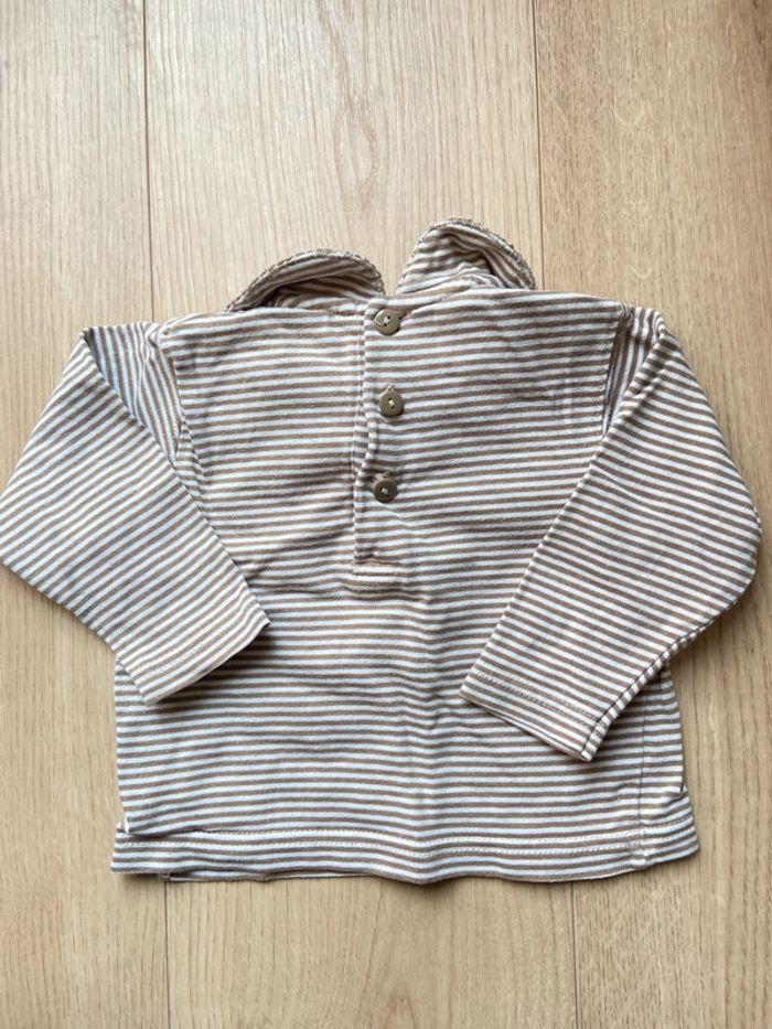 Tenue beige jean Zara et haut col Claudine 12 mois - photo numéro 4