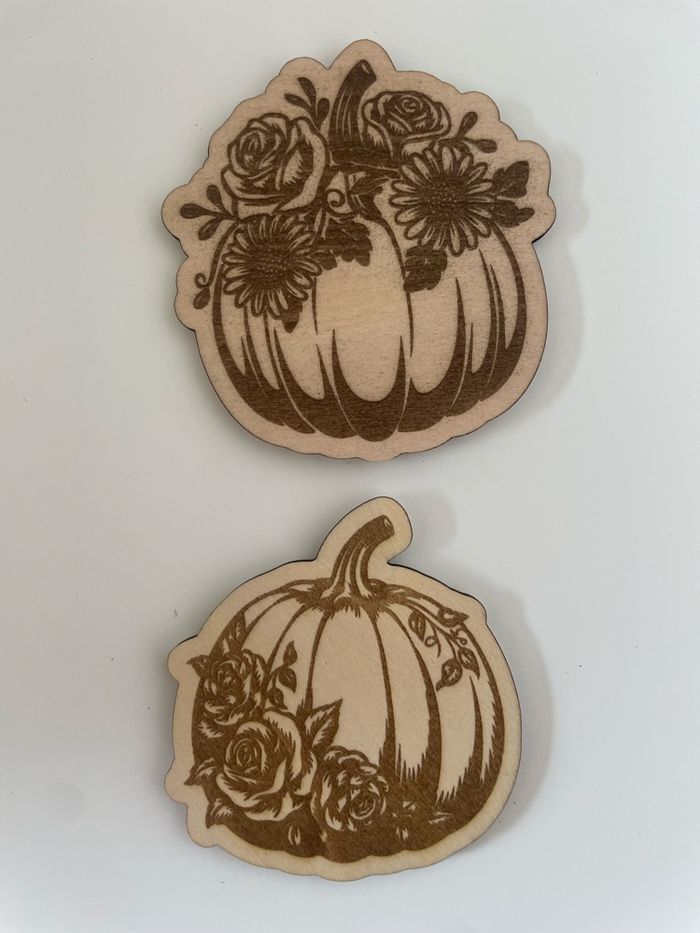 Magnet aimant Halloween automne en bois - photo numéro 6