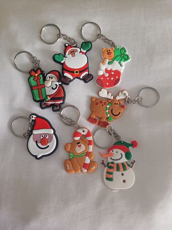 les de 7 portes clés noel neuf