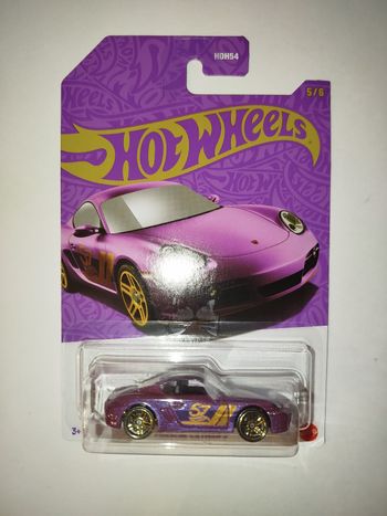 Hot Wheels Porsche Cayman S Purple and Gold Mix B 2025