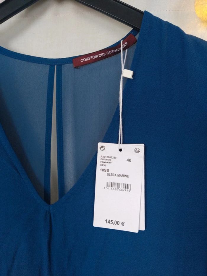 Robe comptoir des cotonniers bleu marine taille 40 - photo numéro 3
