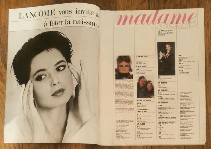 Ancien magazine Madame figaro 1985 N°12812 vintage - photo numéro 2