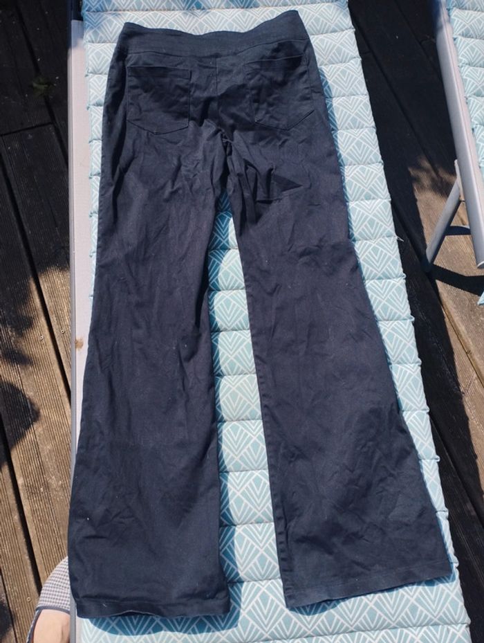 Pantalon noir pattes d éléphant taille 38 - photo numéro 3