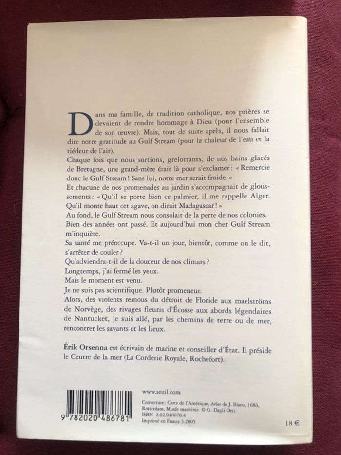 Livre "portrait du gulf stream" d'Erik Orsenna - photo numéro 2