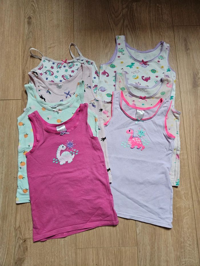 Lot de 7 débardeurs Zeeman 8 ans