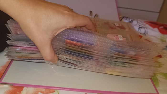 Classeur avec pochette carte et perle en pochon diamant painting 🌸 - photo numéro 4