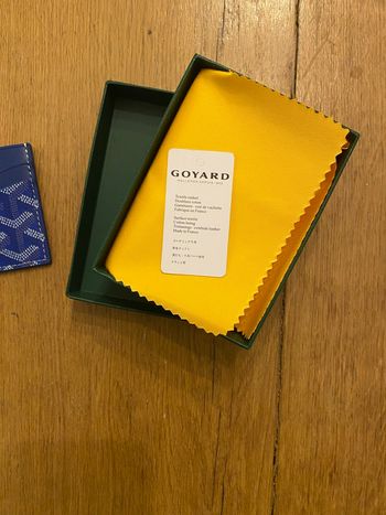 Porte carte goyard bleu
