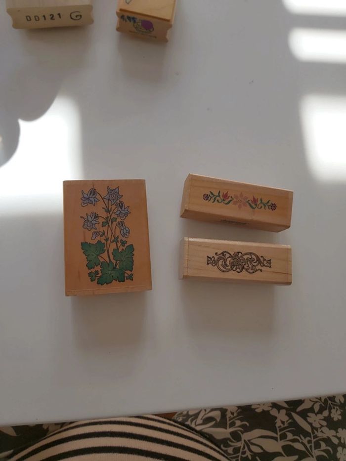 🦋 Lot 3 tampons encreurs fleurs