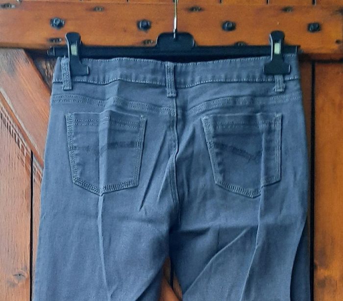 Jean gris femme, Just one, taille 40 - photo numéro 4
