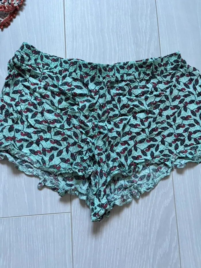 Lot de 2 pyjamas shorts Kiabi - taille M - photo numéro 2