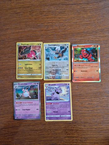 5 cartes pokemon rare