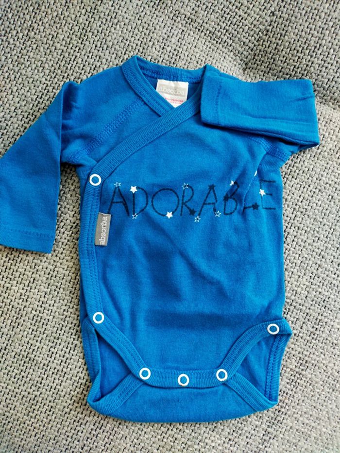 Lot de 3 bodies manches longues - taille naissance - photo numéro 3