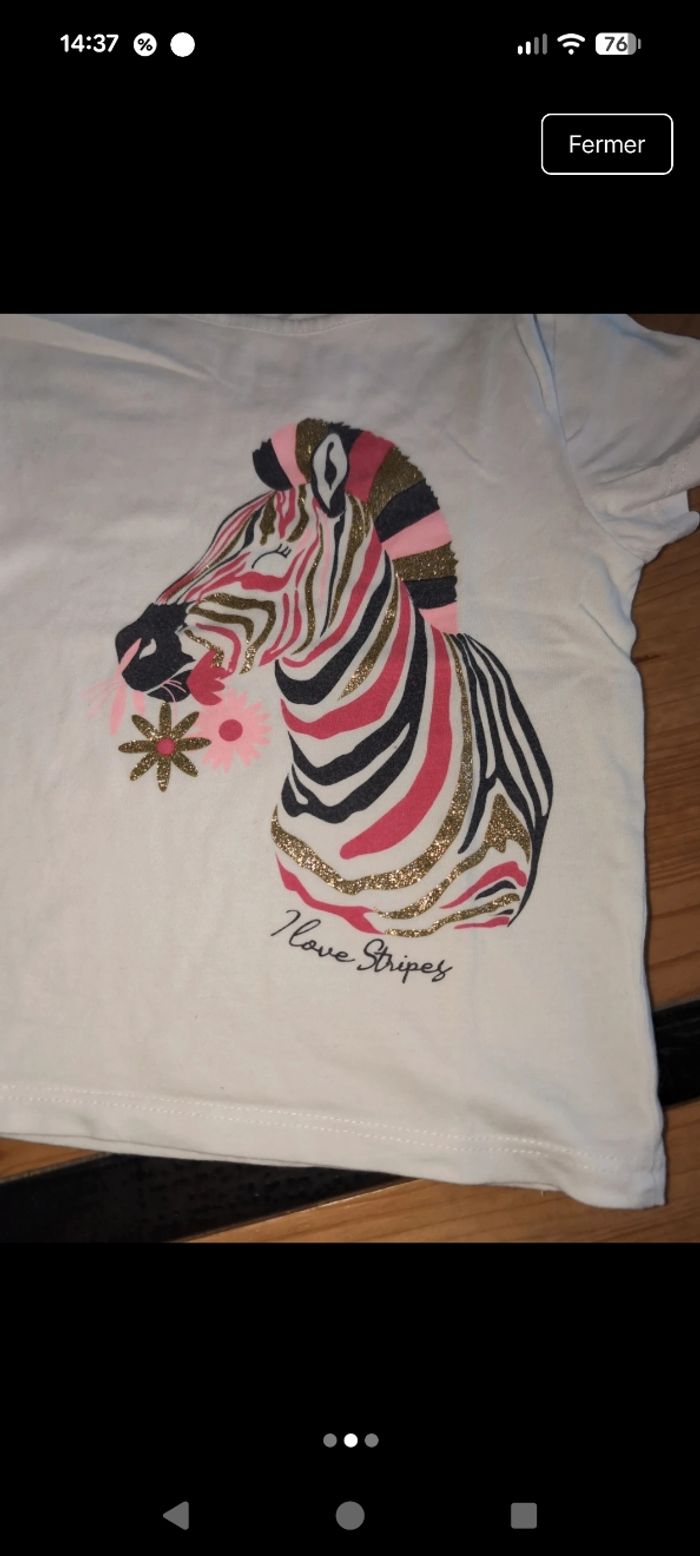Tee-shirt fille 3 ans - photo numéro 2