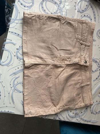 Jupe en jean beige