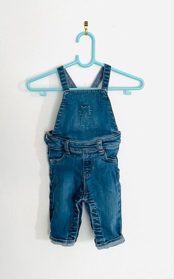 Salopette en jean « Obaïbi » taille 3 mois