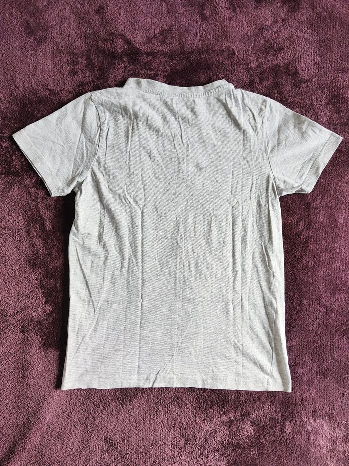 T-shirt mc gris tête de mort velours Influx 10 ans - photo numéro 2