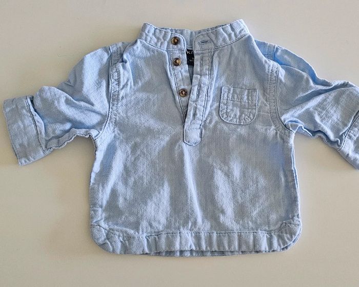 Chemise bleu neuve taille 1 mois