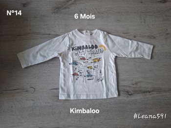 🌷N°14🌷Tee-shirt Longues Manches - Kimbaloo - 6 Mois🌷