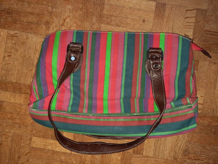 Sac à main multicolore - Marque Fuchsia Paris. - photo numéro 3
